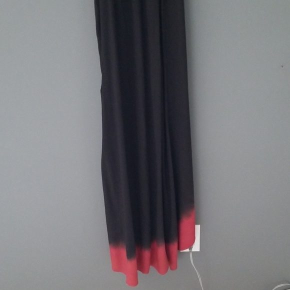 Express xs black and red belted wrap maxi dress - Picture 6 of 6